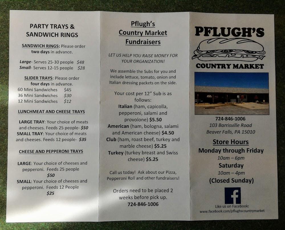Pflugh's Country Market LLC Menu image 4